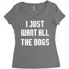 I Want All The Dogs Women's Triblend Scoop T-shirt