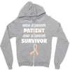 Once a Cancer Patient Now a Cancer Survivor Zipper Hoodie
