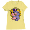 loup de cartoon Ladies Fitted T-Shirt