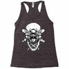 butter skull black Racerback Tank
