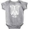beer belly xray skeleton funny Baby Bodysuit