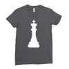 Chess King and Pawn Ladies Fitted T-Shirt