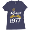 kings are born in 1977 Ladies Fitted T-Shirt