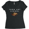 From Art School Women's Triblend Scoop T-shirt