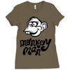 monkey man Ladies Fitted T-Shirt