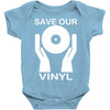 save our vinyl dj club Baby Onesie