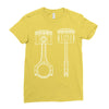 sketch of piston 2 Ladies Fitted T-Shirt