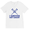 I Survived Foot Surgery V-Neck Tee