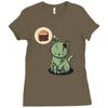 zombie cat Ladies Fitted T-Shirt