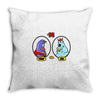 eggplant wizard and king hippo Throw Pillow