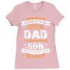 Super Cool Dad Of A Freaking Awesome Son Ladies Fitted T-Shirt