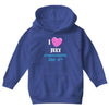 i love july especially the 4th Youth Hoodie
