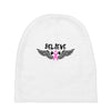 angel wing believe breast cancer Baby Beanies