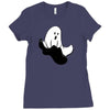 flying ghost Ladies Fitted T-Shirt