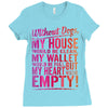 my heart is empty Ladies Fitted T-Shirt