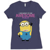 me awesome Ladies Fitted T-Shirt