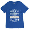 And 8th Day God Look Down So God Made A Leo Guy, Nice, Made, Look, Goo V-Neck Tee