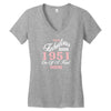 sassy fabulous since 1951 birthday gift Women's V-Neck T-Shirt