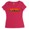 sometimes i drink water, ideal gift, birthday present Women's Triblend Scoop T-shirt