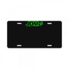 black funny glow in dark glowing License Plate