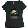 bah hum pug Women's Triblend Scoop T-shirt