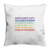 earth is not flat Throw Pillow