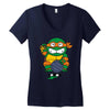 lucky turtle Women's V-Neck T-Shirt