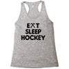 eat sleeo hockey Racerback Tank
