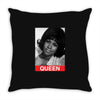 Aretha Franklin Queen Throw Pillow