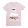 daddy and son not always eye to eye Ladies Fitted T-Shirt