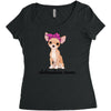 chihuahua mom Women's Triblend Scoop T-shirt
