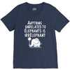 anything unrelated to elephants is irrelephant V-Neck Tee