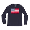 t-rex vintage american flag Long Sleeve Shirts