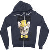 snoring gentleman Zipper Hoodie