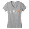 strava evolution Women's V-Neck T-Shirt