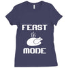 mens feast mode Ladies Fitted T-Shirt