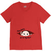 August Peeking Out Baby Boy in Spanish V-Neck Tee