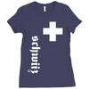 fan, swiss cross, switzerland, new Ladies Fitted T-Shirt