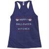 happy halloween witches Racerback Tank