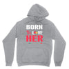 couple tshirt   born to love her Unisex Hoodie