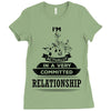 I Am Music Actually In A Very Commited Relationship Ladies Fitted T-Shirt