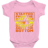 started from the bottom Baby Onesie