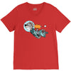 astronaut dog V-Neck Tee