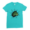 Hulk Fist Ladies Fitted T-Shirt