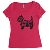 dog lover Women's Triblend Scoop T-shirt