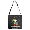 Happiness is Camp Adjustable Strap Totes