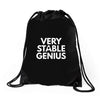 verry stable genius Drawstring Bags