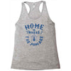 home is where the paws are Racerback Tank