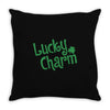 lucky charm Throw Pillow