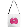 lips shiny Adjustable Strap Totes